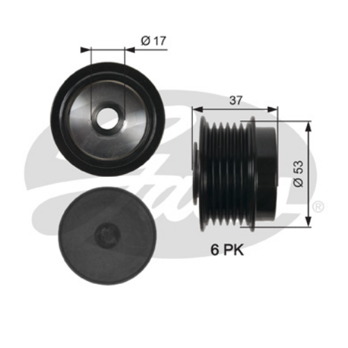 GATES OAP7015 Elektrik Sistemi Alternatör - CHRYSLER VOYAGER IV (RG, RS) uyumlu