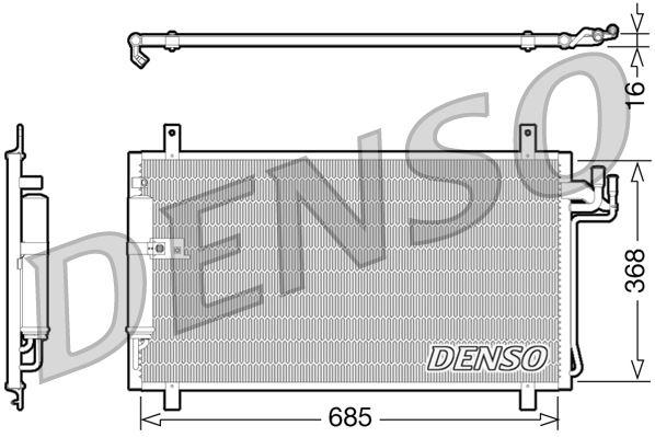 DENSO DCN46014 İklimlendirme Sistemi Klima Radyatörü