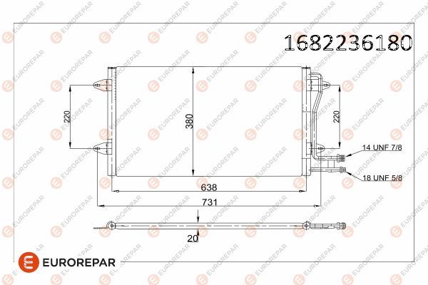 EUROREPAR 1682236180 Diğer Diğer Donanım & Parçalar - VW LT 28-35 II Minibüs/Otobüs (2DB, 2DE, 2DK) uyumlu