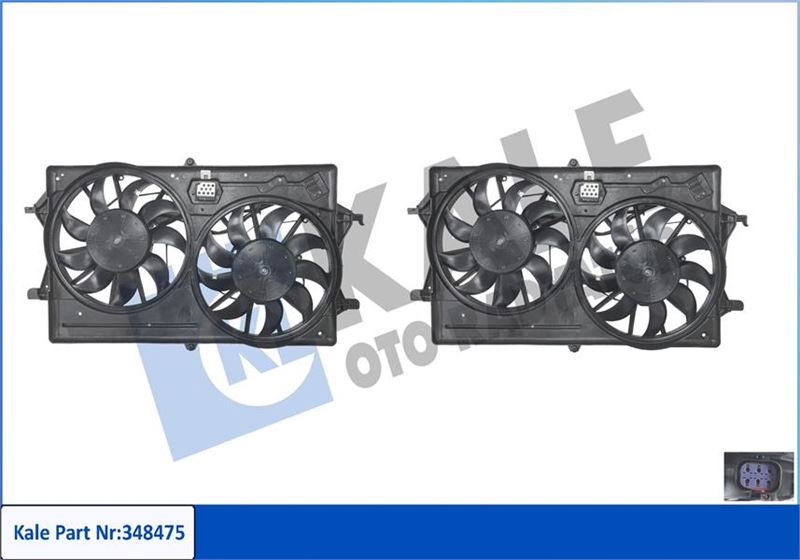 KALE OTO RADYATÖR 387250 Soğutma Sistemi Fan - FORD FOCUS I (DAW, DBW) uyumlu