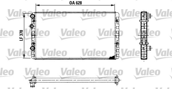 VALEO 730955 Soğutma Sistemi Su Soğutucu & Parçaları - VW PASSAT B3/B4 (3A2, 35I) uyumlu
