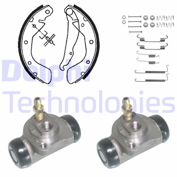 DELPHI KP854 Fren Sistemleri Fren Pabucu - OPEL ASTRA F Hatchback (T92) uyumlu