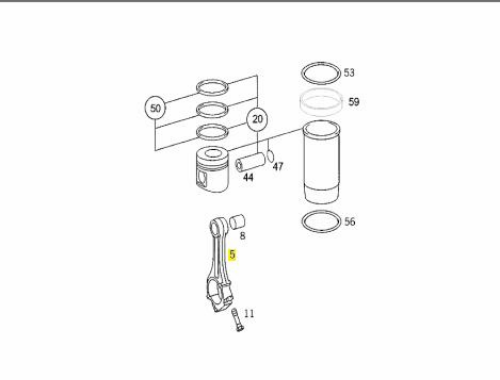Piston Kolu - MERCEDES ORIJINAL - A5410300820 Ürün Görseli