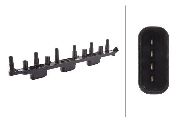 HELLA 5DA 230 035-491 Ateşleme Sistemi Ateşleme Bobini - JEEP GRAND CHEROKEE II (WJ, WG) uyumlu