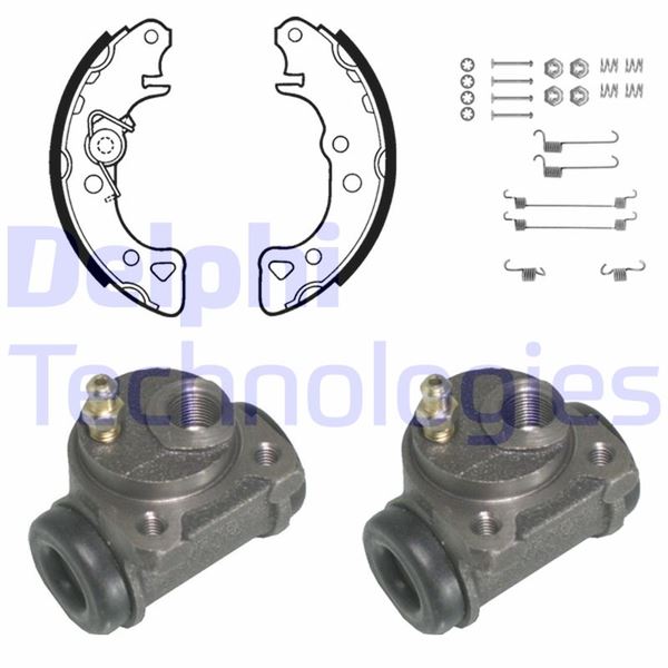 DELPHI KP870 Fren Sistemleri Fren Pabucu - PEUGEOT 106 I (1A, 1C) uyumlu