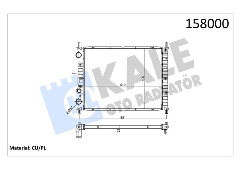 Su Radyatörü - KALE OTO RADYATÖR - 0128251PA