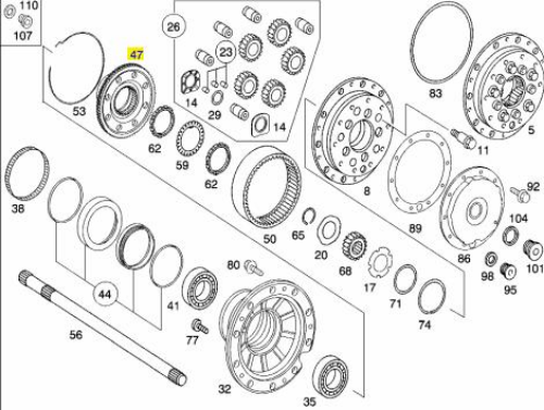 Cer Kapak Dişlisi - MERCEDES ORIJINAL - A3553542809