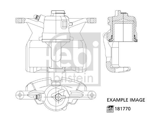 FEBI BILSTEIN 181770 Fren Sistemleri Fren Kaliperi - KIA RIO II (JB) uyumlu