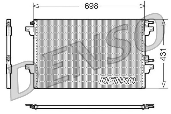 DENSO DCN23021 İklimlendirme Sistemi Klima Radyatörü - RENAULT ESPACE IV (JK0/1_) uyumlu