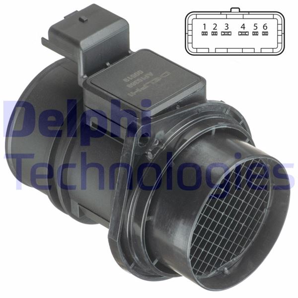 DELPHI AF10369-12B1 Motor Hava Kütle Ölçer (MAF Sensörü) - RENAULT VEL SATIS (BJ0_) uyumlu