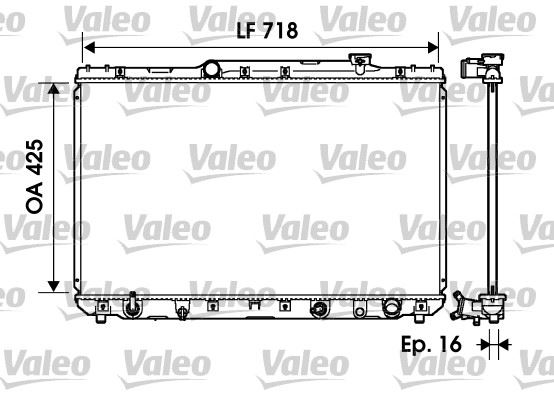 VALEO 734193 Soğutma Sistemi Su Soğutucu & Parçaları - TOYOTA CAMRY Station wagon (_V1_) uyumlu