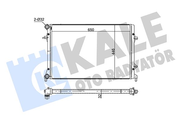 KALE OTO RADYATÖR 354240 Soğutma Sistemi Su Soğutucu & Parçaları - VW PASSAT B7 (362) uyumlu