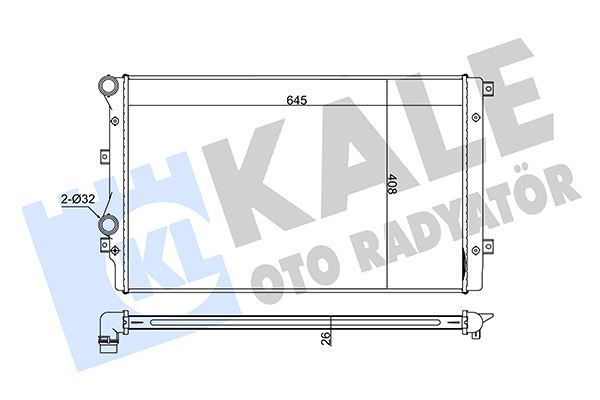 KALE OTO RADYATÖR 353500 Soğutma Sistemi Su Soğutucu & Parçaları - VW PASSAT B7 (362) uyumlu