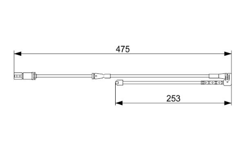 BOSCH 1 987 473 548 Fren Sistemleri Aşınma Göstergesi - BMW 2 Active Tourer (F45) uyumlu