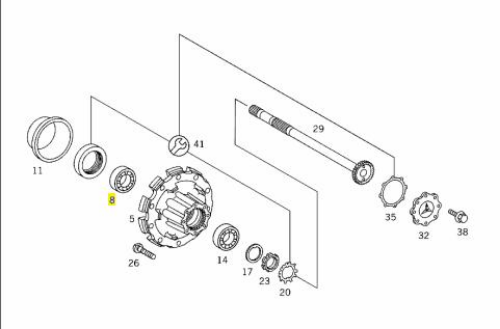 Rulman - MERCEDES ORIJINAL - A0059819905 Ürün Görseli