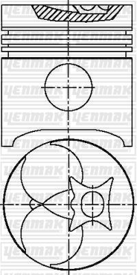 YENMAK 31-03653-000 Motor Piston Seti - MERCEDES-BENZ /8 (W115) uyumlu