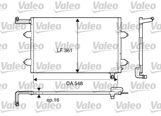 VALEO 816910 İklimlendirme Sistemi Klima Radyatörü - VW GOLF III (1H1) uyumlu