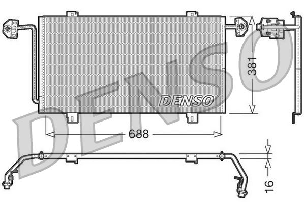 DENSO DCN23023 İklimlendirme Sistemi Klima Radyatörü - RENAULT MASTER II Panelvan/Van (FD) uyumlu