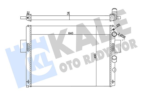 KALE OTO RADYATÖR 356145 Soğutma Sistemi Su Soğutucu & Parçaları - IVECO DAILY II Platform şasi uyumlu