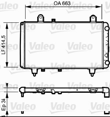 VALEO 730040 Soğutma Sistemi Su Soğutucu & Parçaları - CITROËN C25 Minibüs/Otobüs (280_, 290_) uyumlu