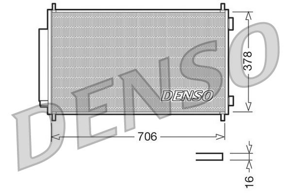 DENSO DCN40002 İklimlendirme Sistemi Klima Radyatörü - HONDA CR-V III (RE_) uyumlu