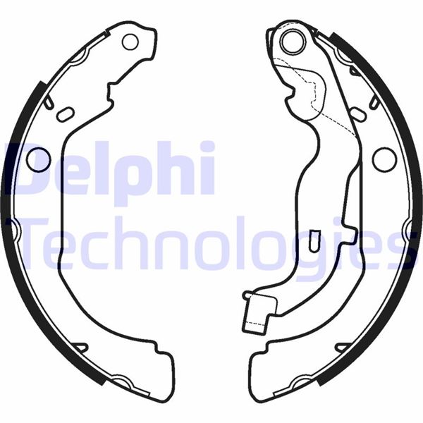 DELPHI LS2127 Fren Sistemleri Fren Pabucu - DACIA DUSTER (HS_) uyumlu