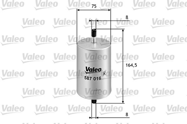 VALEO 587016 Yakıt Sistemi Yakıt Filtresi - RENAULT LAGUNA I (B56_, 556_) uyumlu