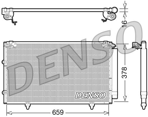 DENSO DCN51003 İklimlendirme Sistemi Klima Radyatörü - TOYOTA CAMRY Sedan (_V3_) uyumlu