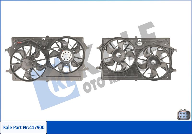 KALE OTO RADYATÖR 417900 Soğutma Sistemi Fan - FORD FOCUS I (DAW, DBW) uyumlu