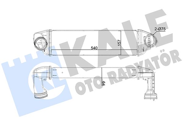 KALE OTO RADYATÖR 350770 Motor Turbo Radyatörü - BMW X3 (E83) uyumlu