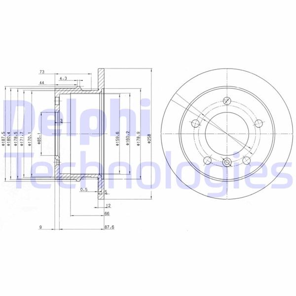 DELPHI BG3235 Fren Sistemleri Fren Diski - MERCEDES-BENZ G-SERISI (W463) uyumlu
