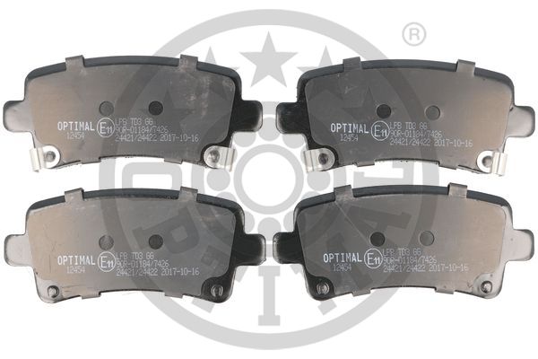 OPTIMAL BP-12454 Fren Sistemleri Fren Balatası - SAAB 9-5 (YS3G) uyumlu