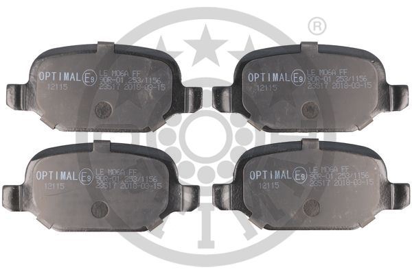 OPTIMAL BP-12115 Fren Sistemleri Fren Balatası - ALFA ROMEO 156 (932_) uyumlu
