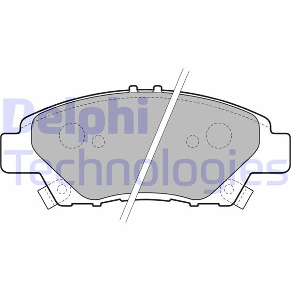 DELPHI LP2194 Fren Sistemleri Fren Balatası - HONDA JAZZ III (GE_, GG_, GP_, ZA_) uyumlu