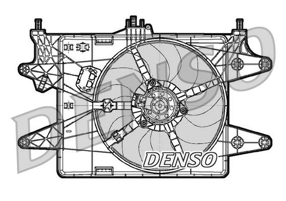 DENSO DER09081 Soğutma Sistemi Fan - FIAT DOBLO MPV (119_, 223_) uyumlu