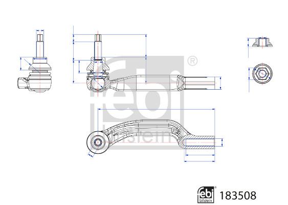 FEBI BILSTEIN 183508 Direksiyon Sistemi Mafsal - MERCEDES-BENZ B-SERISI Sports Tourer (W247) uyumlu