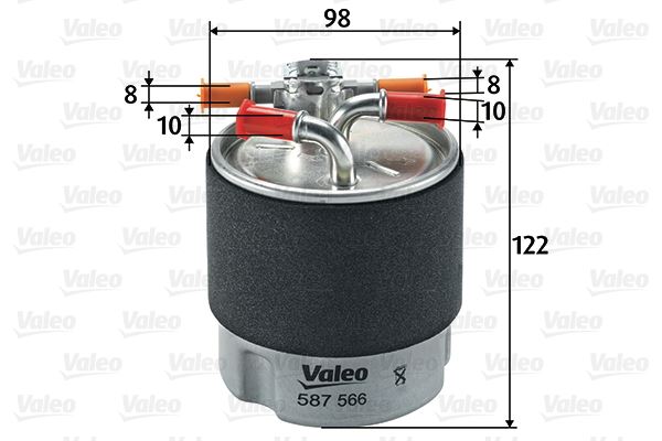 VALEO 587566 Yakıt Sistemi Yakıt Filtresi - NISSAN X-TRAIL II (T31) uyumlu