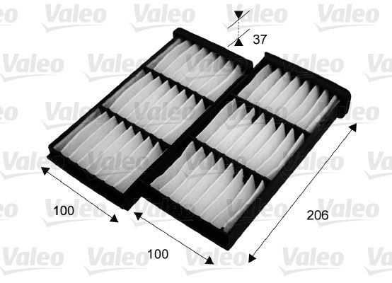 VALEO 715545 İklimlendirme Sistemi Polen Filtresi - MITSUBISHI PAJERO PININ I (H6_W, H7_W) uyumlu