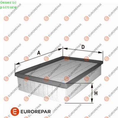 EUROREPAR 1680344680 Motor Hava Filtresi - ALFA ROMEO 155 (167_) uyumlu
