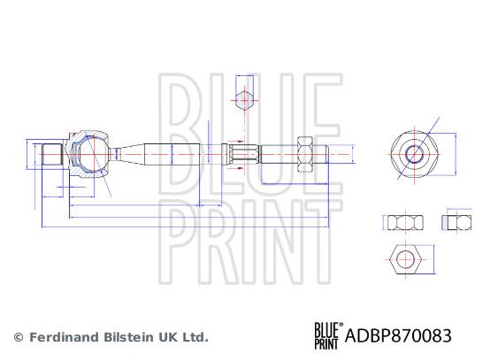 BLUE PRINT ADBP870083 Direksiyon Sistemi Mafsal - KIA PICANTO III (JA) uyumlu