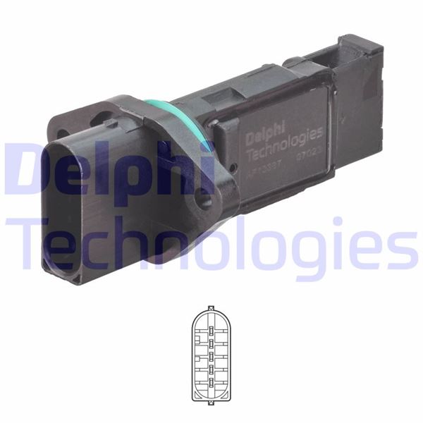 DELPHI AF10387-12B1 Motor Hava Kütle Ölçer (MAF Sensörü) - BMW 5 (E39) uyumlu