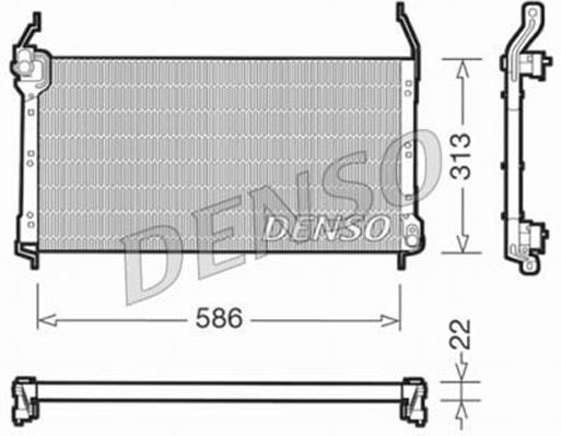 DENSO DCN09014 İklimlendirme Sistemi Klima Radyatörü - FIAT BRAVA (182_) uyumlu