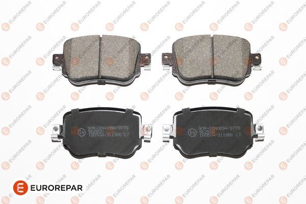 EUROREPAR 1639376780 Fren Sistemleri Fren Balatası - AUDI A1 (8X1, 8XK) uyumlu