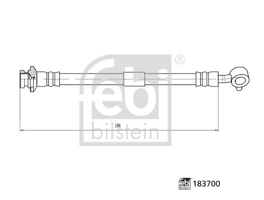 FEBI BILSTEIN 183700 Fren Sistemleri Fren Hortumları - NISSAN QASHQAI II (J11, J11_) uyumlu
