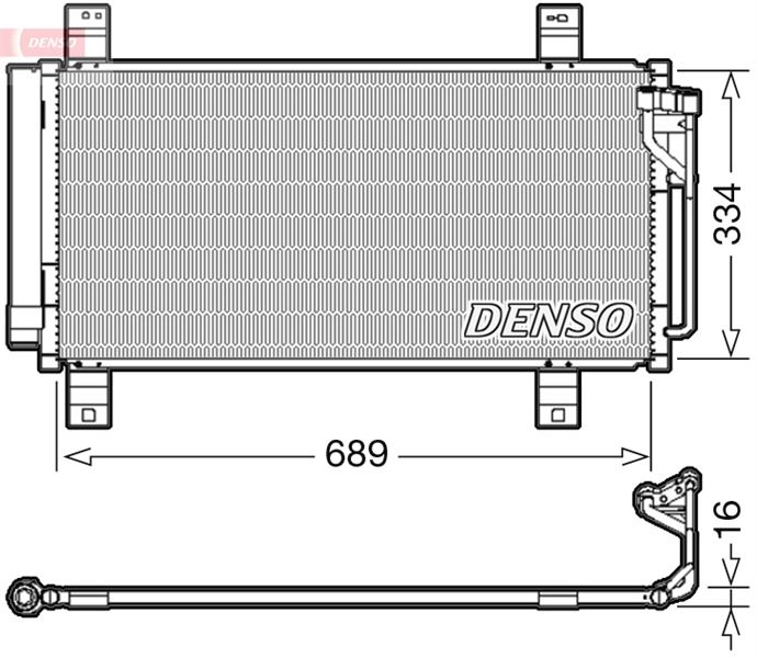 DENSO DCN44008 İklimlendirme Sistemi Klima Radyatörü - MAZDA 6 Hatchback (GH) uyumlu