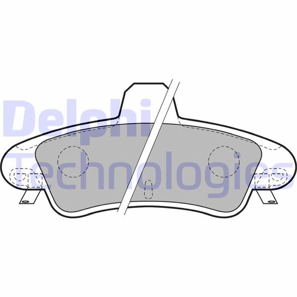DELPHI LP1725 Fren Sistemleri Fren Balatası - FORD MONDEO I Sedan (GBP) uyumlu
