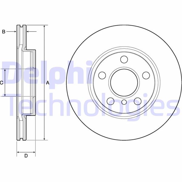 DELPHI BG4704C Fren Sistemleri Fren Diski - MINI MINI (F56) uyumlu