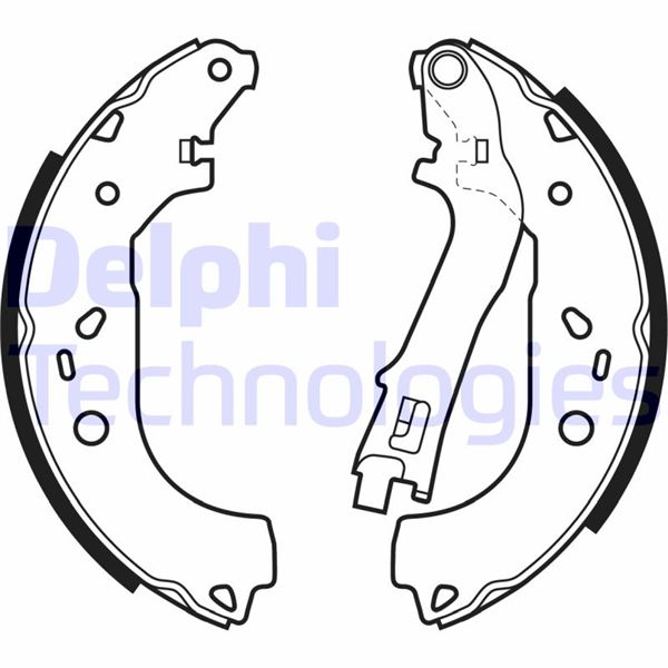 DELPHI LS1979 Fren Sistemleri Fren Pabucu - FIAT DOBLO Cargo (263_) uyumlu