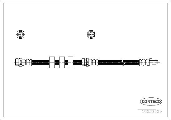 CORTECO 19033509 Fren Sistemleri Fren Hortumları - MAZDA TRIBUTE (EP) uyumlu