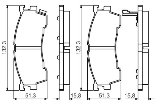 BOSCH 0 986 495 265 Fren Sistemleri Fren Balatası - MAZDA MX-6 (GE) uyumlu
